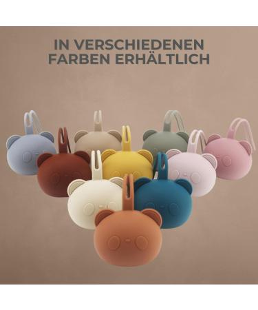 Caja Schnullerbox Silicone | BPA-Free Pacifier Storage for Babies | Panda Design | Safe & High-Quality Baby Accessories (Deep Pink) - Buy Online on SooperMarket.com