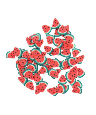 FRCOLOR 4 Pieces 5 Decorative Ornaments DIY Accessories for Nail Salons Face Ice Cubes Mobile Phone Shell Ornament Fruit Slices Nail Art Animal Decor Polymer Clay Manicure Charm