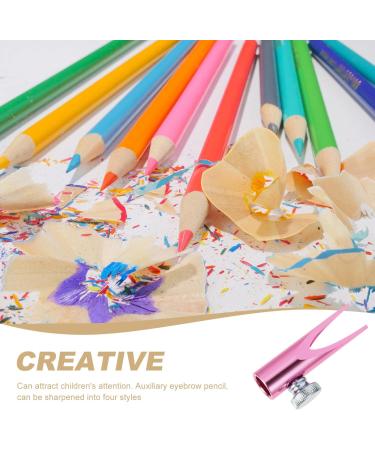 Beavorty Color Pencils & Eyebrow Pencil Sharpener | Manual Makeup Tool for Eyebrow Lip & Eyeliner Pencils - Pink - Buy Online on SooperMarket.com