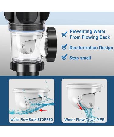 Washbasin Drainer Versatile Sink Plug With Filter Practical Washbasin Drainer Simple Installation For Home Washbasin Drainer Flexible Sink Drain Hose - Buy Online on SooperMarket.com