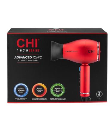 CHI 1875 Series Advanced Ionic Compact Hair Dryer - Professional 16 Oz Lightweight Dryer - Buy Online on SooperMarket.com