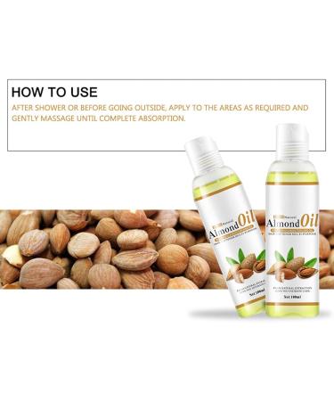Sweet Almond Oil 100ml - Nourishing & Moisturizing Herbal Extract for Hair Skin & DIY Beauty - Buy Online on SooperMarket.com