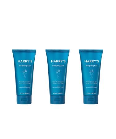 Harry's Sculpting Hair Gel | Firm Hold & Polished Finish | 6.7 Fl Oz 3 Pack