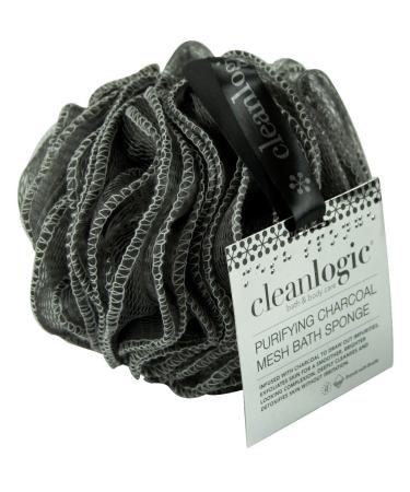 Clean Logic Purifying Charcoal Mesh Bath Sponge (6 Pack)6