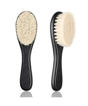 Barber Fade Brush Set - 2 Pieces Soft Beard Brush and Neck Duster with Wooden Handle for Hair Cutting Kits - Buy Online on SooperMarket.com