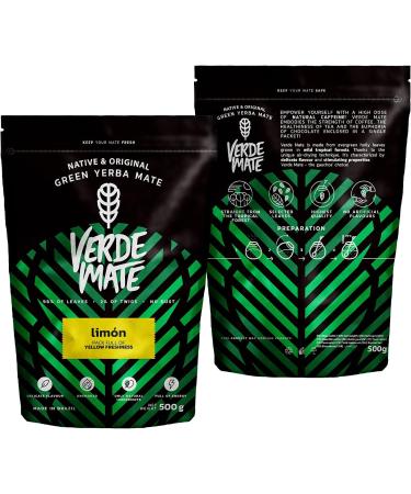 Verde Mate Green Limon Tea 500g | Yerba Mate Tea from Brazil | Flavored mate tea - Buy Online on SooperMarket.com