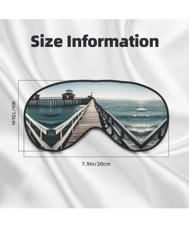 Buy SSIMOO Coastal Pier Soft Sleep Eye Mask - Female Breathable Travel Eye Patch for Relaxation - Perfect for Restful Sleep - Buy Online on SooperMarket.com