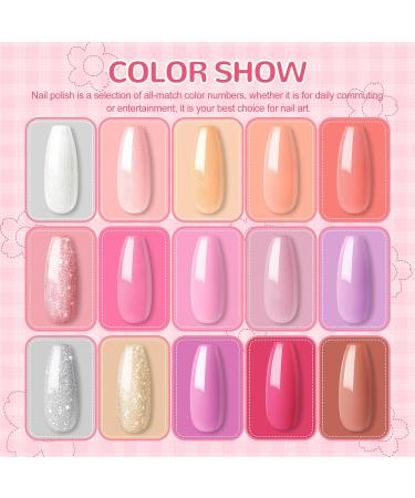 PEACECOLOR Gel Nail Kit with Electric Nail File - 18Pcs Gel Polish Set, 36W UV/LED Lamp, Professional Manicure Tools - KAP0029 - Buy Online on SooperMarket.com