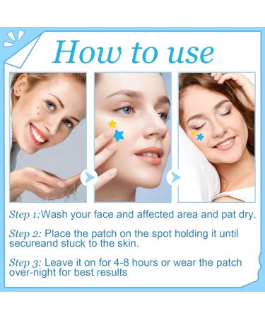 126 PCs Star-Shaped Pimple Patch Set | Hydrocolloid Tea Tree Oil & Salicylic Acid | Waterproof & Suitable for All Skin Types - Buy Online on SooperMarket.com