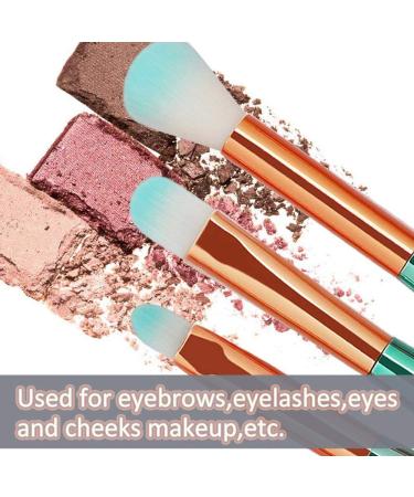 11 Pieces Mermaid Makeup Brushes Set Professional Foundation & Concealer for Flawless Cosmetics | International Shipping Available - Buy Online on SooperMarket.com