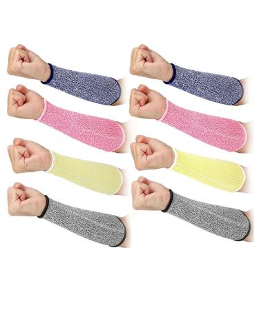 Kecung Arm Protectors for Thin Skin and Bruising Cut Forearm Sleeve HPPE 4 Pairs