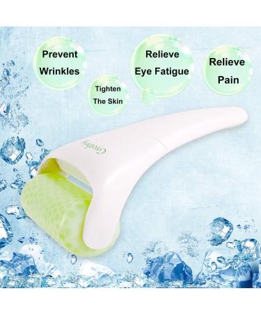 Jade Face Gua Sha Roller - Natural Cooling Anti-Wrinkle Skin Care Tool for Migraine Relief and Muscle Relaxation - Perfect Mother's Day Gift - Buy Online on SooperMarket.com