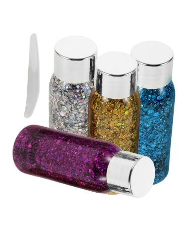 FOYTOKI 4pcs Set Colorful Eye Shadow Eyeshadow Glitter Festival Glitter Body Glitter Spray Liquid