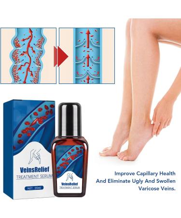Varicose Vein Treatment Spray & Serum - 2 x 20ml for Spider Veins Relief | Effective Vein Care Cream - Buy Online on SooperMarket.com