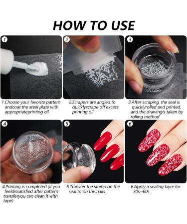 Premium Nail Stamp Set for French Manicure | Nail Design Accessories | International Shipping - Buy Online on SooperMarket.com