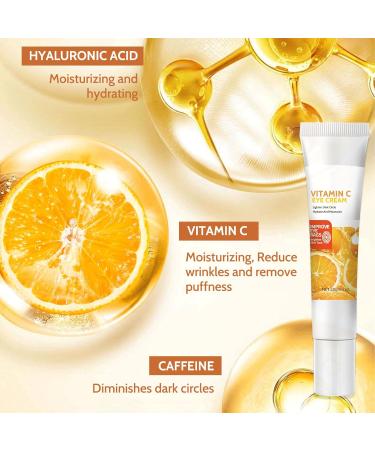 Trendyfave Vitamin C Eye Cream Under Eye Cream for Dark Circles and Puffy Eyes Eye Bags Remover Hydrating Eye Cream Fade Fine Lines Anti Aging Eye Cream for All Women Men Skin - Buy Online on SooperMarket.com