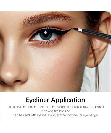 100PCS Black Disposable Eyeliner Brushes - Ideal for Eyeliners Lip Liners Eye Makeup & Detail Painting | International Shipping Available - Buy Online on SooperMarket.com