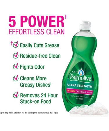 Palmolive Ultra Strength Liquid Dish Soap - Original Scent 68.5 oz | Best for Tough Grease | International Shipping Available - Buy Online on SooperMarket.com