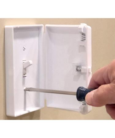Child Be Safe  Baby Toddler Pet Resistant Electrical Safety Cover Guard for Home and Business  Made in USA  Traditional Standard Toggle Light Switch White 2 Count - Buy Online on SooperMarket.com
