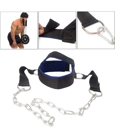 Visaman Fitness Neck Head Harness with Adjustable Chain - Improve Muscle Strength with Neck Training Weight Lifting Strength Trainer - Buy Online on SooperMarket.com