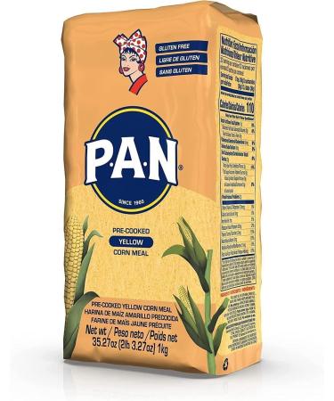 Harina PAN Pre-Cooked Yellow Maize Meal - 1kg (Pack of 3) - Buy Online on SooperMarket.com