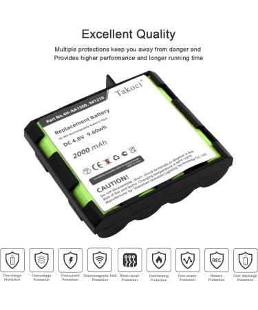 Replacement Ni-MH Battery for Compex 4H-AA1500 - Compatible with Sport Elite Elite 2.0 Performance Models - 4.8V 2000mAh - Buy Online on SooperMarket.com