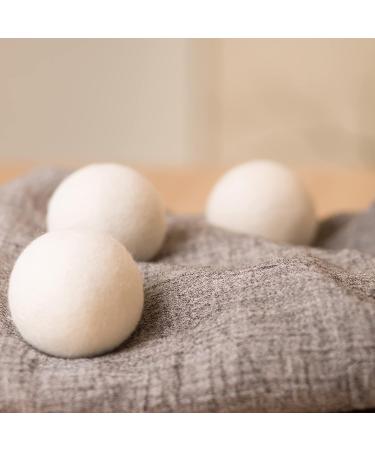 Organic XL Wool and Plastic Dryer Balls (6 Pack) - Save Time, Money, Energy with Loaddvni's Upgraded Version - Buy Online on SooperMarket.com