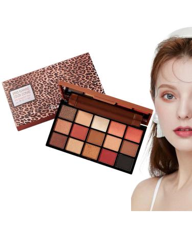 5 Makeup Pallet for Eyes - 15 Colors Matte Eyeshadow Palette | Pigmented Shimmer Eye Shadow Palette Blendable Long Lasting Waterproof Makeup Kit Kot-au