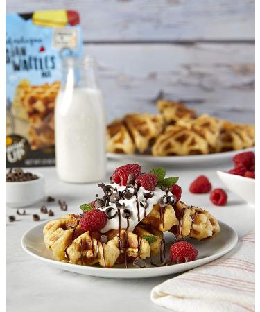 Le Fantastique Belgian Waffle Mix With Sugar Pearl. By FarinâUP  Non-GMO  just add milk & butter - 21.16 oz  Makes 16 Waffles - Buy Online on SooperMarket.com