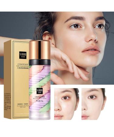 Step Color Corrector & Tricolor Isolation Cream - Face Makeup Primer Invisible Pore Moisturizer & Concealer Foundation | Teksome International Shipping - Buy Online on SooperMarket.com
