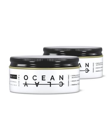 (SHEH•VOO) OC DUO Kit - (2) Ocean Clay's - Premium Men's Hair Styling Clay (2.4 oz Each)