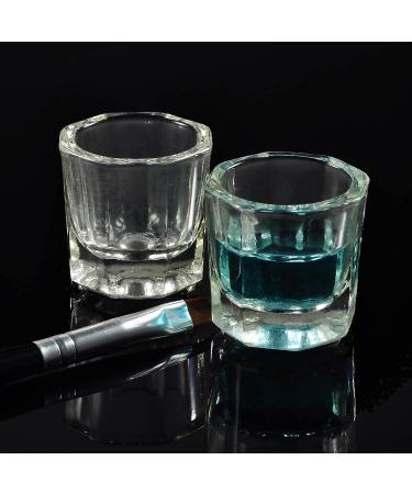 Glamified Dappen Dish Bowl Set + Eyebrow Tint Brush | Acrylic Nail Art Equipment - Buy Online on SooperMarket.com