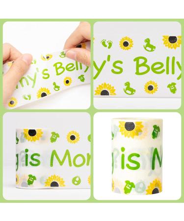 OSNIE Sunflower Tummy Measuring Tape - 2 Rolls for Baby Shower Game - Buy Online on SooperMarket.com