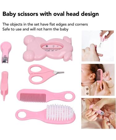 BORDSTRACT Baby Healthcare and Grooming Kit 6 Pcs - Pink Nursery Care Set for Newborns - Buy Online on SooperMarket.com