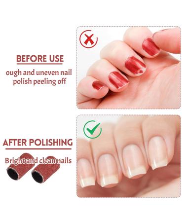100 Pcs Sanding Bands for Nail Drill - Cuticle Removal, Smoothing Nails & Reshaping Tips - Buy Online on SooperMarket.com