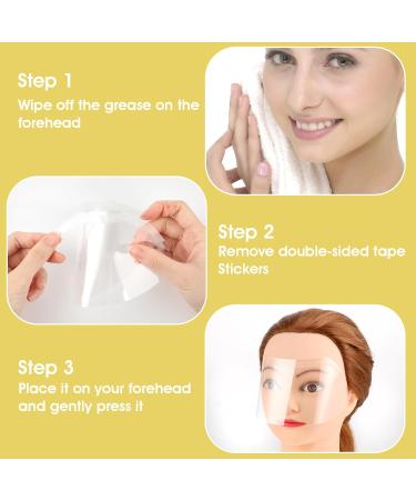 Thinp 50pcs Shower Face Eye Shields - Clear Waterproof Adult Shower Visors for Makeup Protection Hairspray & Eyelid Aftercare - Buy Online on SooperMarket.com