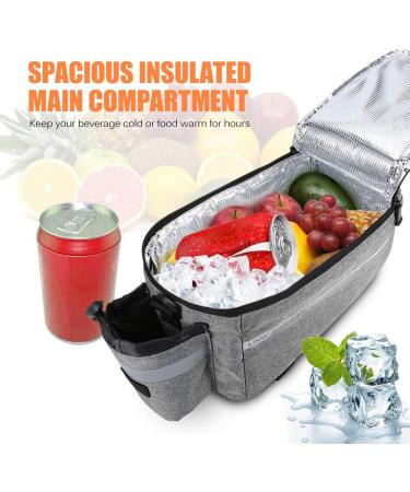Lixada Insulated Bike Trunk Bag - Rear Rack Storage Luggage & Cooler Shoulder Bag - Buy Online on SooperMarket.com