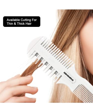 BANGMENG Hair Cutter Comb Shaper Razor for Thin & Thick Hair Styling + 5 Extra Blades - Buy Online on SooperMarket.com