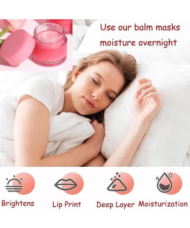 Lip Mask - Lip Sleeping Mask - Lip Sleep Mask Overnight Lip Skincare Lip Oils - Lip Moisturiser for Dry Chapped Peeling Cracked Lips Fades Lip Lines Lip Balm for Moisture Lip Care - Buy Online on SooperMarket.com