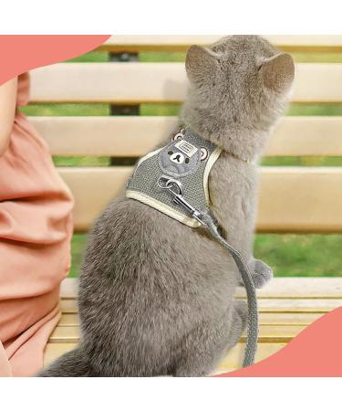 Adjustable Rabbit Leash Set - 2 Breathable Harnesses for Rabbits Hamsters & Cats - Soft & Comfortable - Available in Pink & Gray - Buy Online on SooperMarket.com