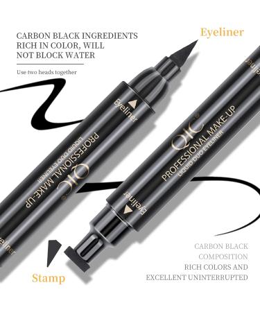DekRion Winged Eyeliner Stamp & Liquid Liner Set - Black, Waterproof, Long-lasting & Smudgeproof Makeup - Buy Online on SooperMarket.com