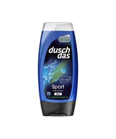 Duschdas 3-in-1 shower gel & shampoo sports shower room with Fresh-Energy fragrance formula ensures a refreshing start in the day 6x 225 ml lavender 225 ml (6 Pack)