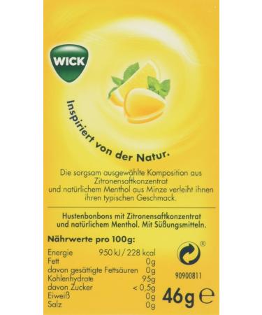 Wick Lemon & Natural Menthol Sugar-Free Click Box - Pack of 10 (10 x 46g) | International Shipping Available - Buy Online on SooperMarket.com