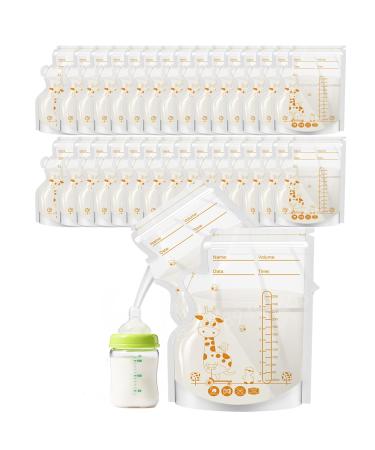 Jieyuchu breast milk bag 30 pieces of 250ml breast milk storage bag bpa-free breast milk with a double-row closure for breastfeeding quick freezing and thawing