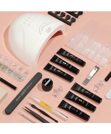 GAOY Poly Gel Nail Kit with Nail Lamp - Builder Gel Extension Kit for DIY Nail Art at Home - Buy Online on SooperMarket.com