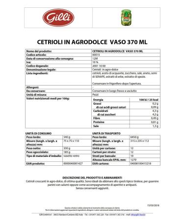 Sweet and Sour Cucumbers Knax 370g - Hengstenberg | Premium International Shipping - Buy Online on SooperMarket.com