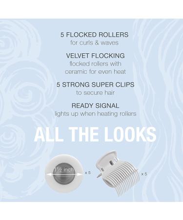 Conair Instant Heat Travel Hot Rollers 1.5 White - Set of 5 - Buy Online on SooperMarket.com