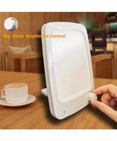 10000 Lux White Light Light Therapy Lamp Simulation of Daylight UV-Free Mood Control Lamp Timed Touch LED Sunlight Lamp - Buy Online on SooperMarket.com