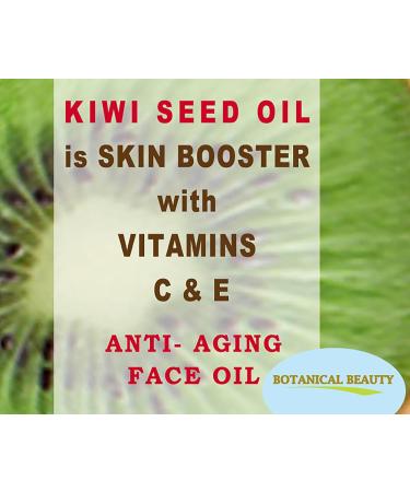 Botanical Beauty Kiwi Seed Oil - 100% Pure Natural Virgin Cold Pressed Carrier Oil for Face Skin Body Hair & Nail Care | 4 Fl. oz (120 ml - Buy Online on SooperMarket.com
