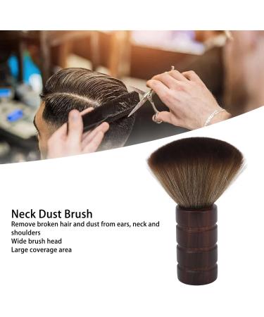 Hair Cutting Neck Dust Brush with Nylon Hair Wooden Handle for Home Salon Barber Dust Cleaning Brush for Face Neck Hair - Buy Online on SooperMarket.com
